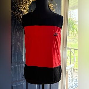 Nike Men's Black/Red Sleeveless Baseball T-Shirt Tank Top Size L NWT